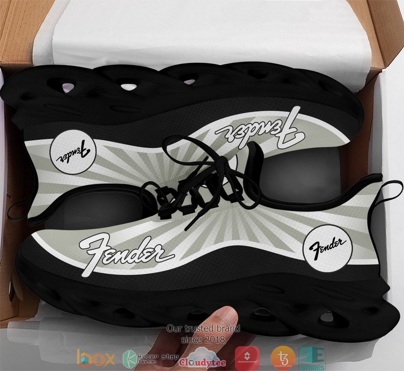 Fender Grey 3d illusion Clunky Sneaker shoes 1