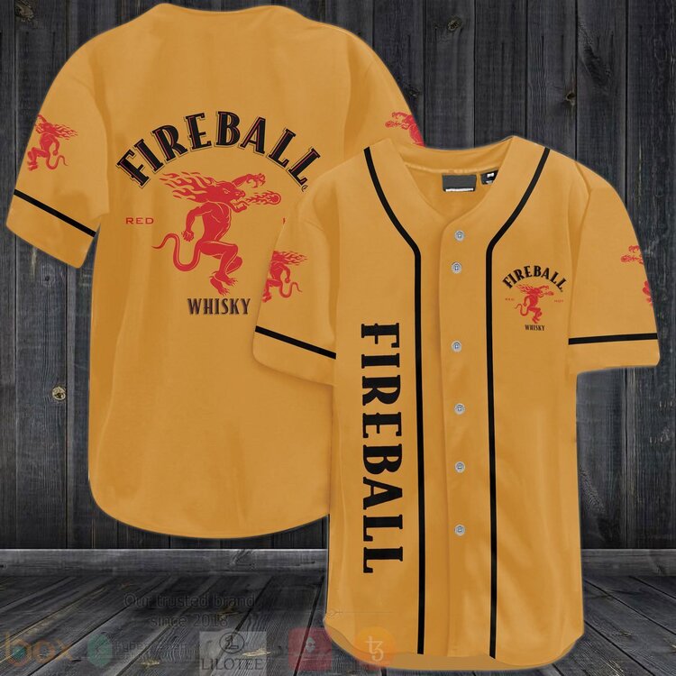 Fireball Cinnamon Whisky Baseball Jersey