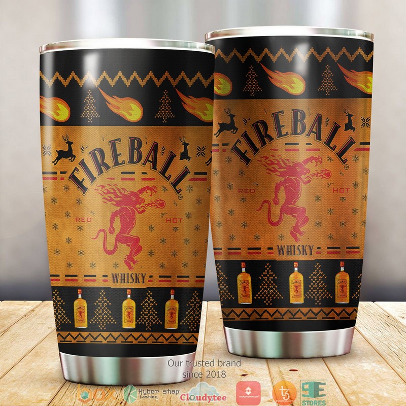 Fireball Cinnamon Whisky Christmas Tumbler