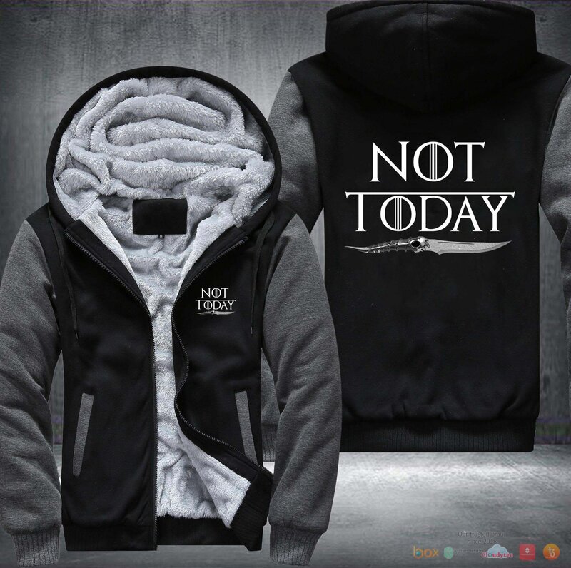 Game of Thrones Not Today Fleece Hoodie Jacket