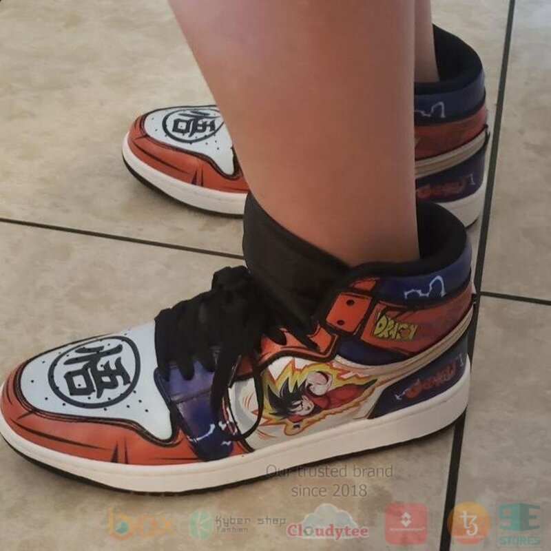 Goku Sneakers Custom Anime Dragon Ball Air Jordan High Top Shoes 1 2 3