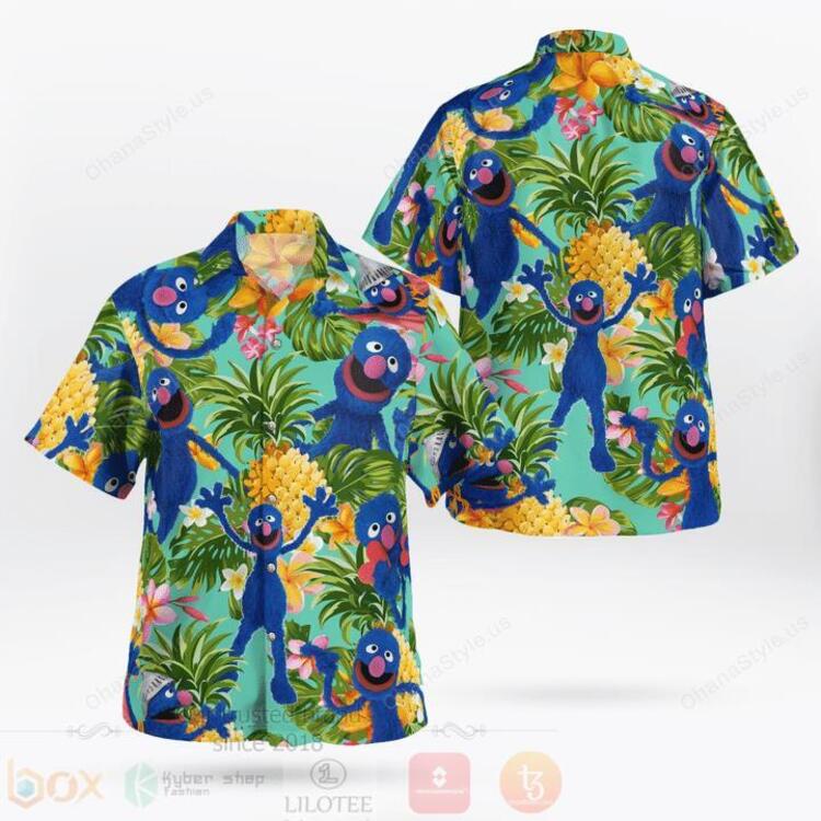 Grover The Muppet Hawaiian Shirt