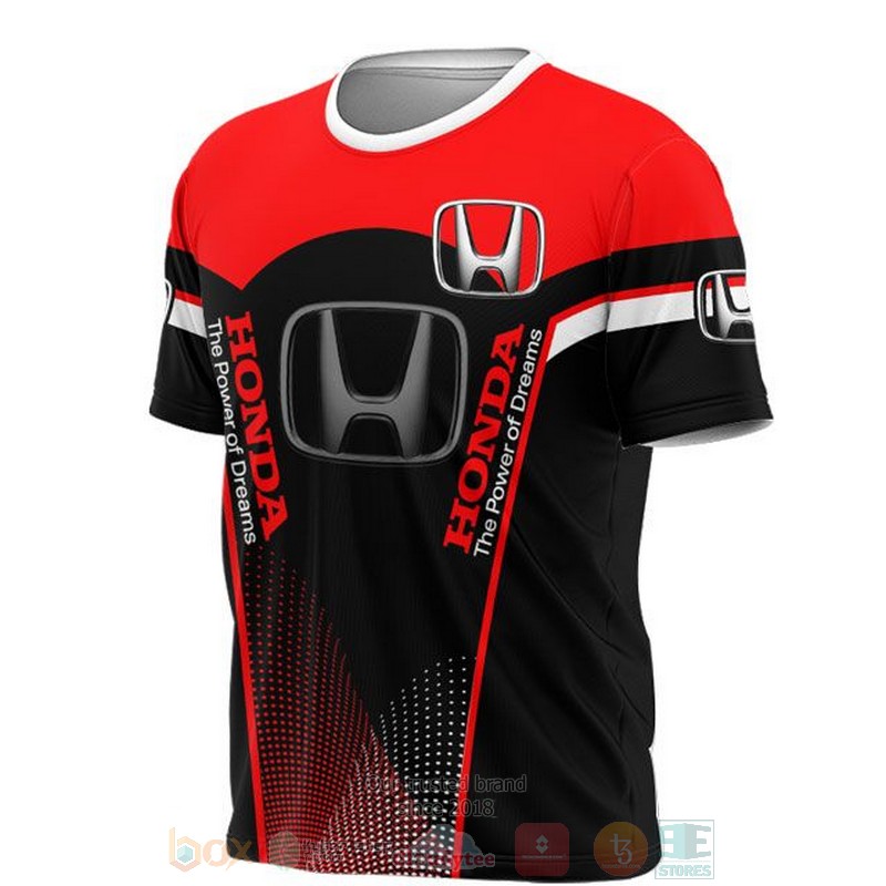 Honda The Power of Dreams red black 3D shirt hoodie 1 2 3 4 5 6 7 8 9