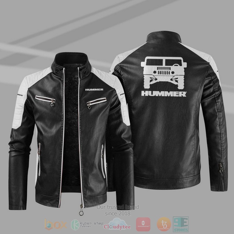 Hummer Block Leather Jacket