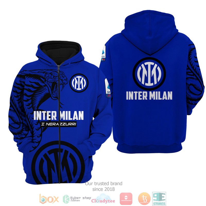 Inter Milan 3d shirt hoodie 1 2 3 4 5 6 7 8 9 10 11 12
