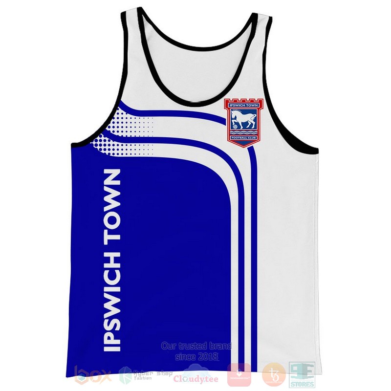 Ipswich Town FC blue white 3D shirt hoodie 1 2 3 4 5 6 7 8 9 10 11 12 13 14