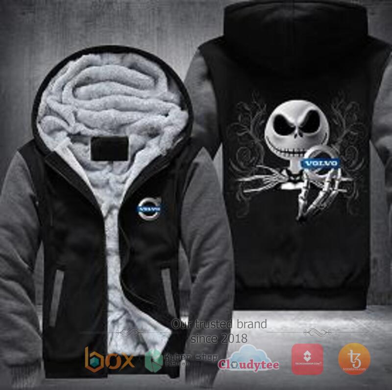 Jack Skellington Volvo Fleece Hoodie Jacket