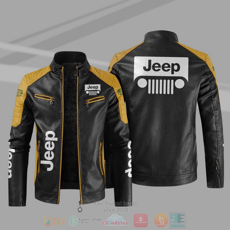 Jeep Block Leather Jacket 1