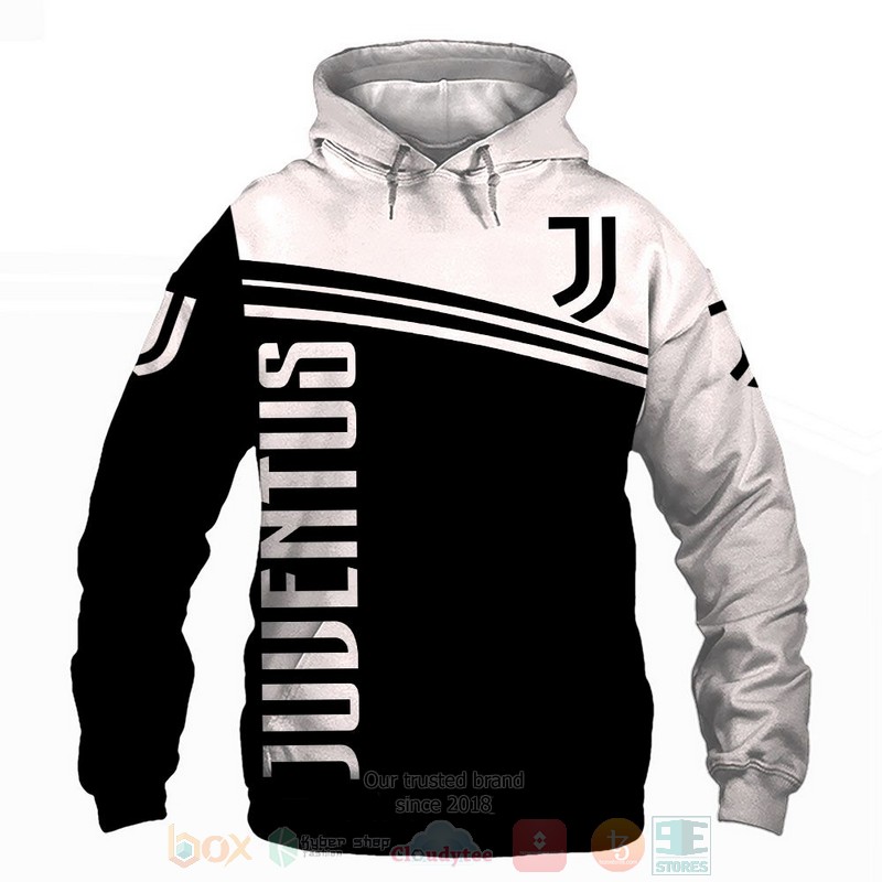 Juventus black white 3D shirt hoodie 1 2 3 4 5 6 7 8 9 10 11 12 13 14 15 16
