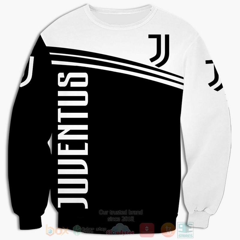Juventus black white 3D shirt hoodie 1 2 3 4 5 6 7 8 9 10 11 12 13 14 15 16 17 18 19