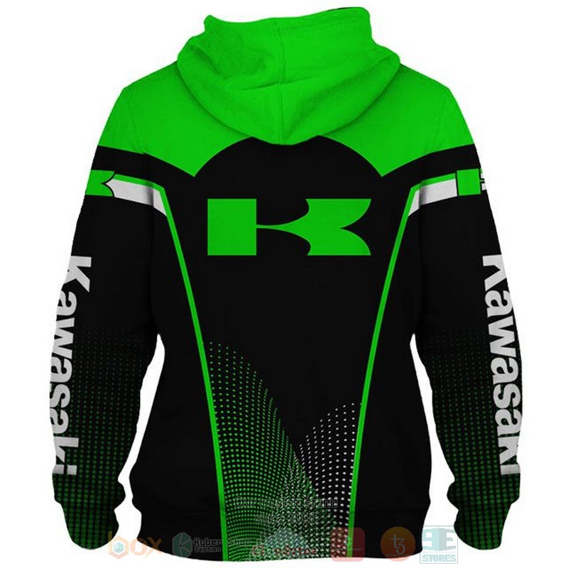Kawasaki green black 3D shirt hoodie 1 2 3 4 5 6 7 8 9 10 11 12 13