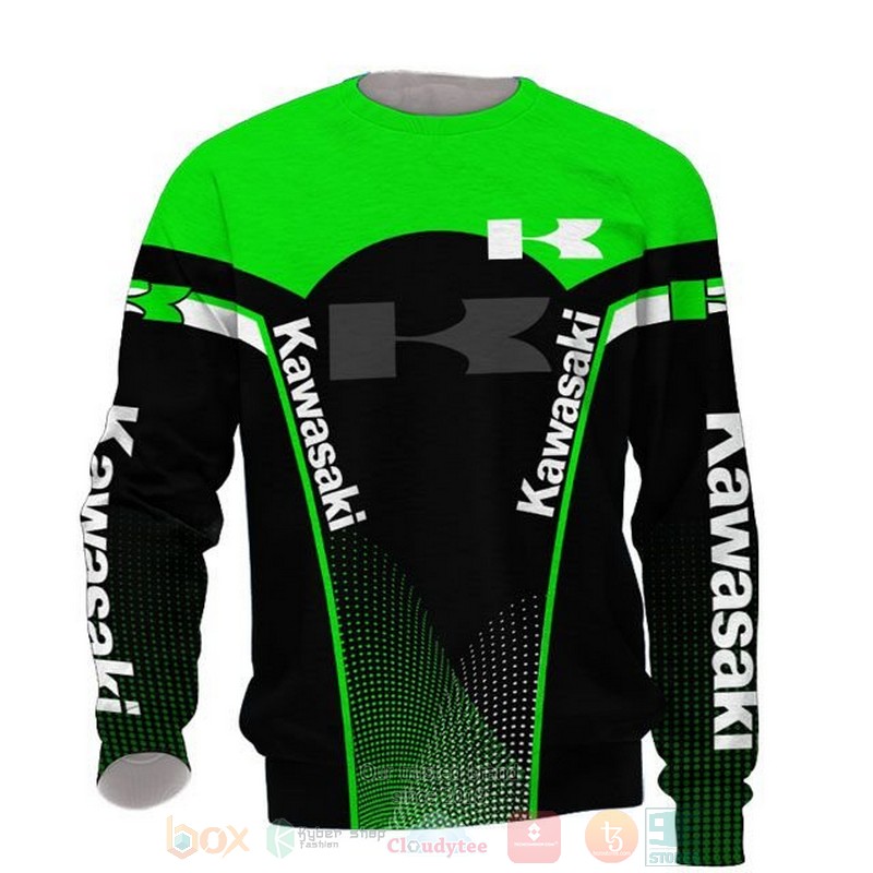 Kawasaki green black 3D shirt hoodie 1 2 3 4 5 6 7 8 9 10 11 12 13 14 15