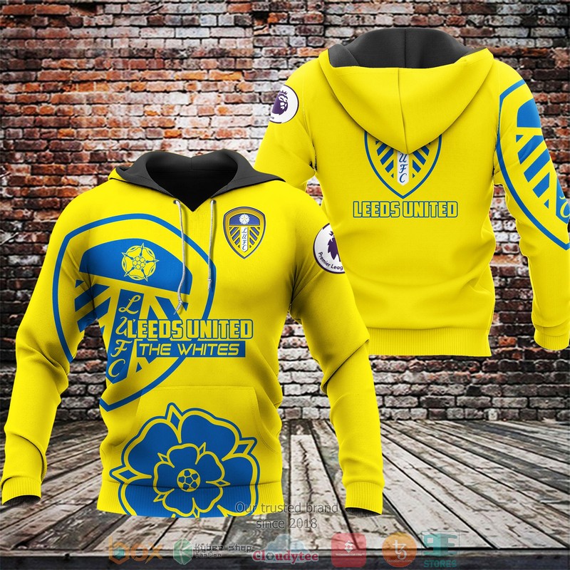 Leeds United 3d shirt hoodie 1 2 3 4 5 6 7 8 9 10 11