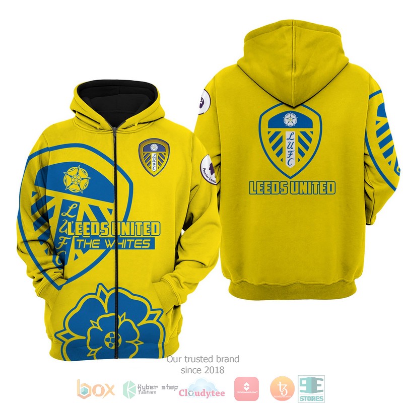 Leeds United 3d shirt hoodie 1 2 3 4 5 6 7 8 9 10 11 12