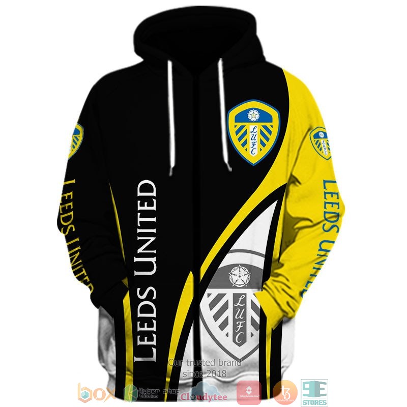 Leeds United Blue White 3d shirt hoodie 1 2 3 4 5 6 7 8 9 10 11 12 13 14