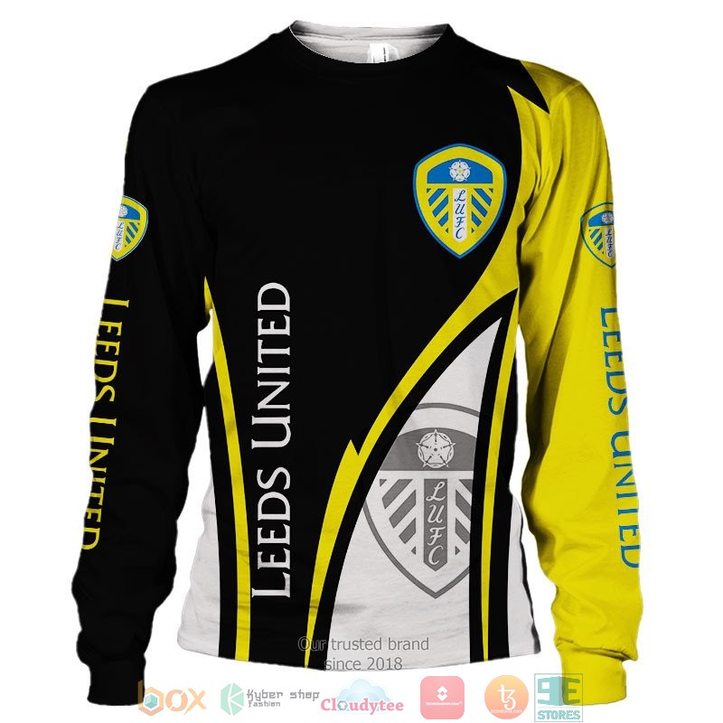 Leeds United Blue White 3d shirt hoodie 1 2 3 4 5 6 7 8 9 10 11 12 13 14 15