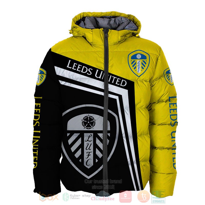 Leeds United black yellow 3D shirt hoodie 1 2 3 4 5 6