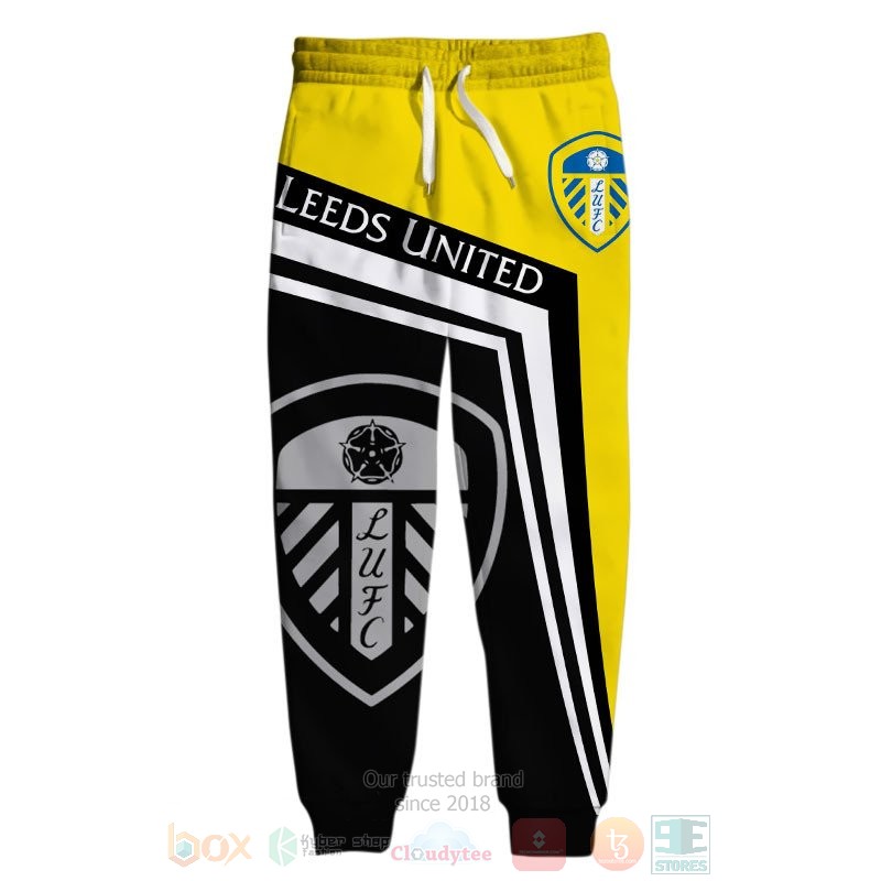 Leeds United black yellow 3D shirt hoodie 1 2 3 4 5 6 7 8 9 10 11 12 13 14 15 16