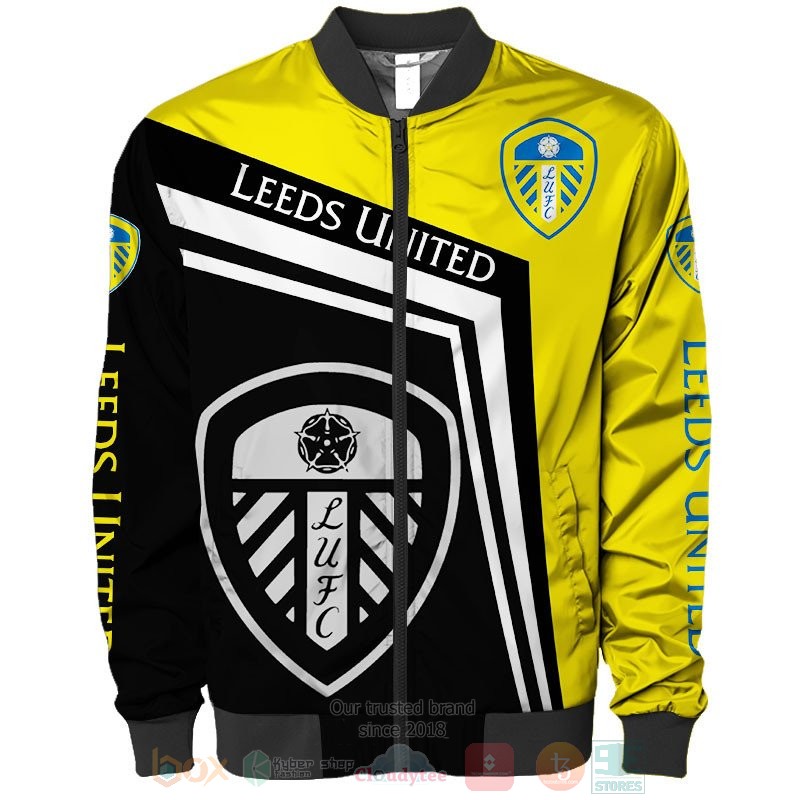 Leeds United black yellow 3D shirt hoodie 1 2 3 4 5 6 7 8 9 10 11 12 13 14 15 16 17