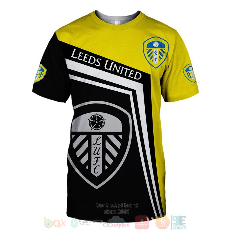 Leeds United black yellow 3D shirt hoodie 1 2 3 4 5 6 7 8 9 10 11 12 13 14 15 16 17 18 19 20 21