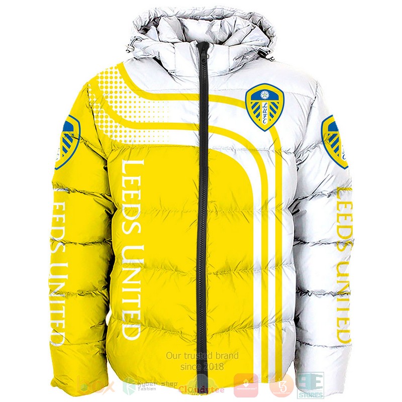 Leeds United yellow white 3D shirt hoodie 1 2 3 4 5 6