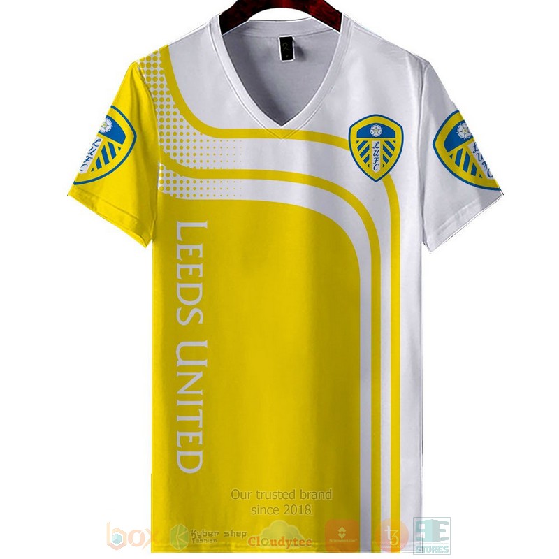 Leeds United yellow white 3D shirt hoodie 1 2 3 4 5 6 7 8 9 10 11 12 13 14 15 16 17 18 19