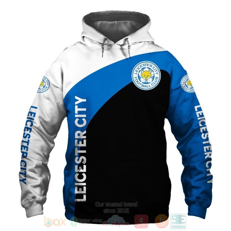 Leicester City white blue black 3D shirt hoodie 1 2 3 4 5 6 7 8 9 10 11 12