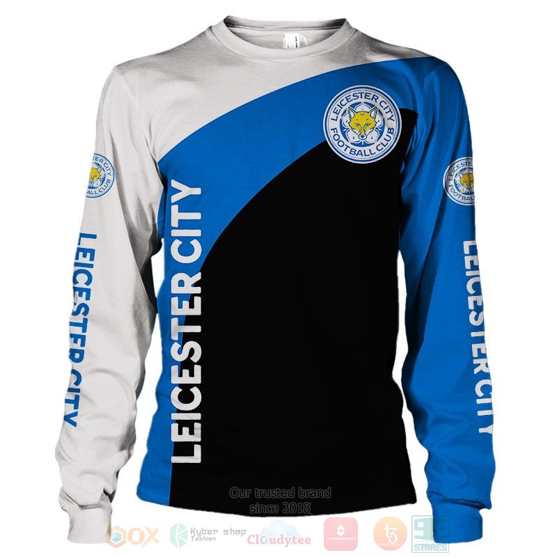 Leicester City white blue black 3D shirt hoodie 1 2 3 4 5 6 7 8 9 10 11 12 13 14 15