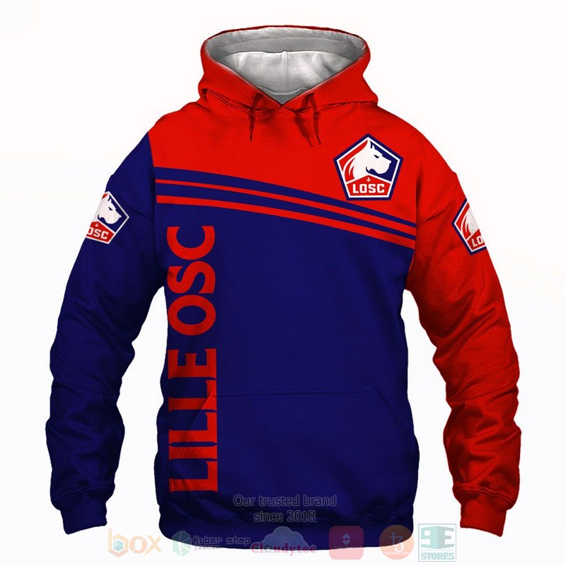 Lille OSC 3D shirt hoodie 1 2 3 4 5 6 7 8 9 10 11 12 13 14 15 16