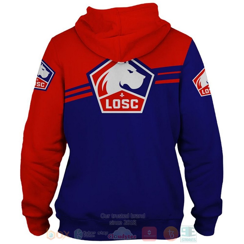 Lille OSC 3D shirt hoodie 1 2 3 4 5 6 7 8 9 10 11 12 13 14 15 16 17
