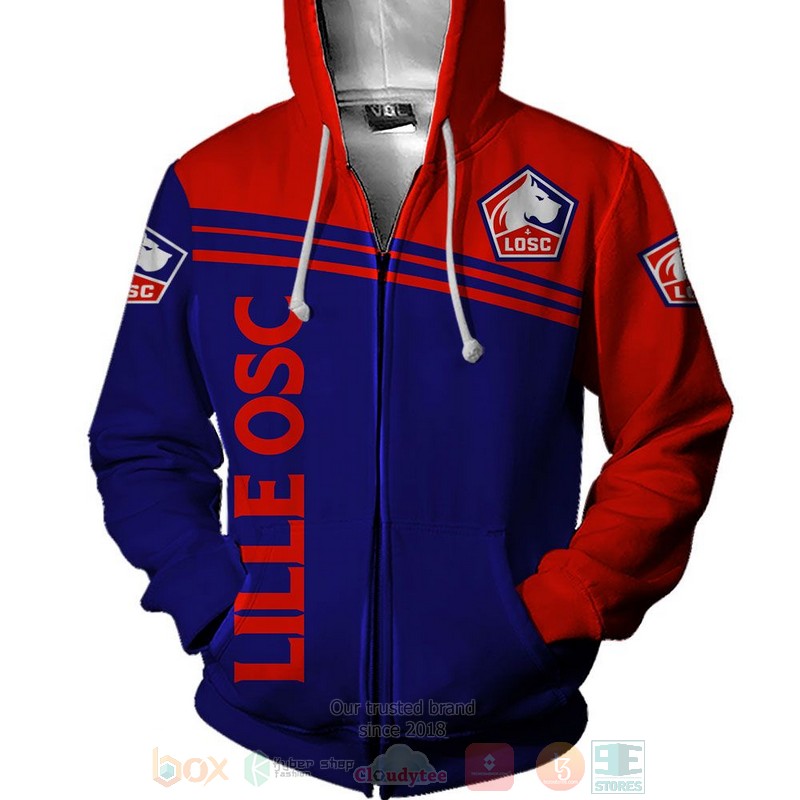 Lille OSC 3D shirt hoodie 1 2 3 4 5 6 7 8 9 10 11 12 13 14 15 16 17 18