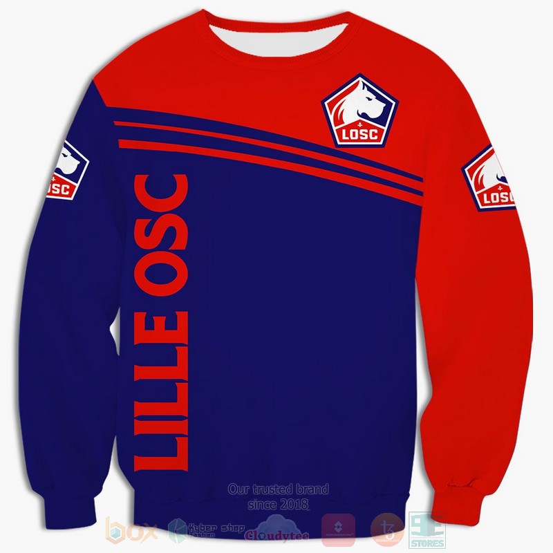 Lille OSC 3D shirt hoodie 1 2 3 4 5 6 7 8 9 10 11 12 13 14 15 16 17 18 19