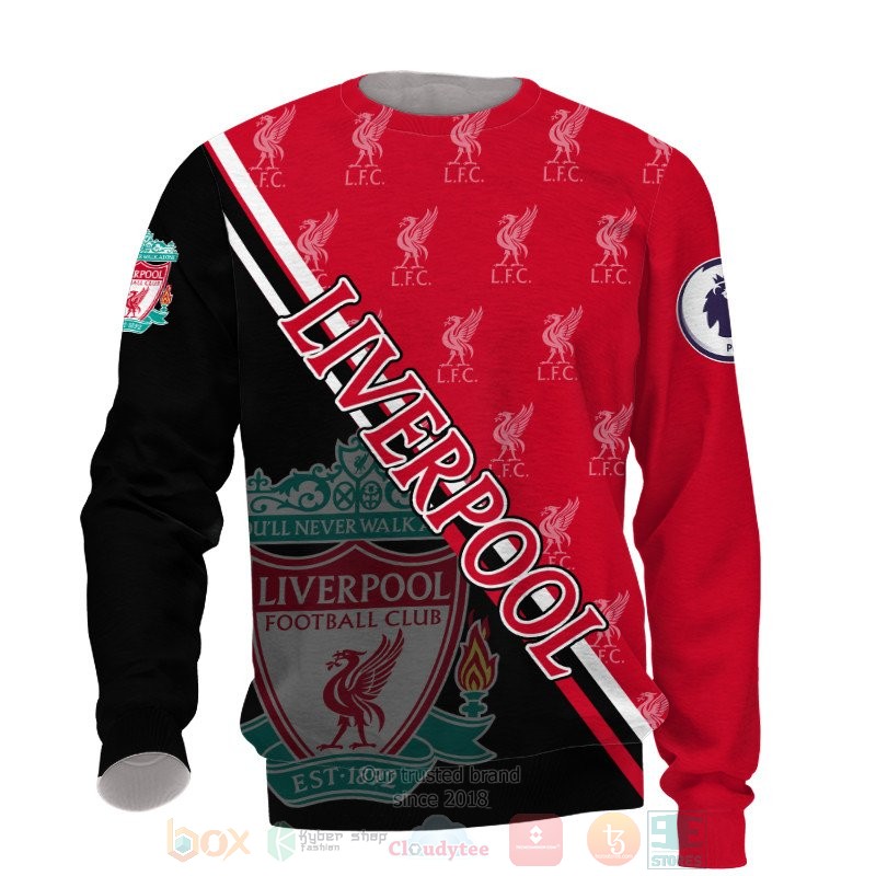 Liverpool FC black red 3D shirt hoodie 1 2 3 4 5 6 7 8 9 10 11 12 13 14 15