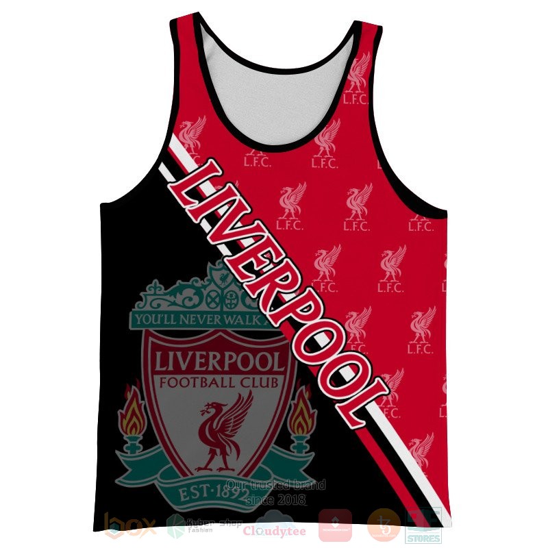Liverpool FC black red 3D shirt hoodie 1 2 3 4 5 6 7 8 9 10 11 12 13 14 15 16 17 18 19 20 21 22
