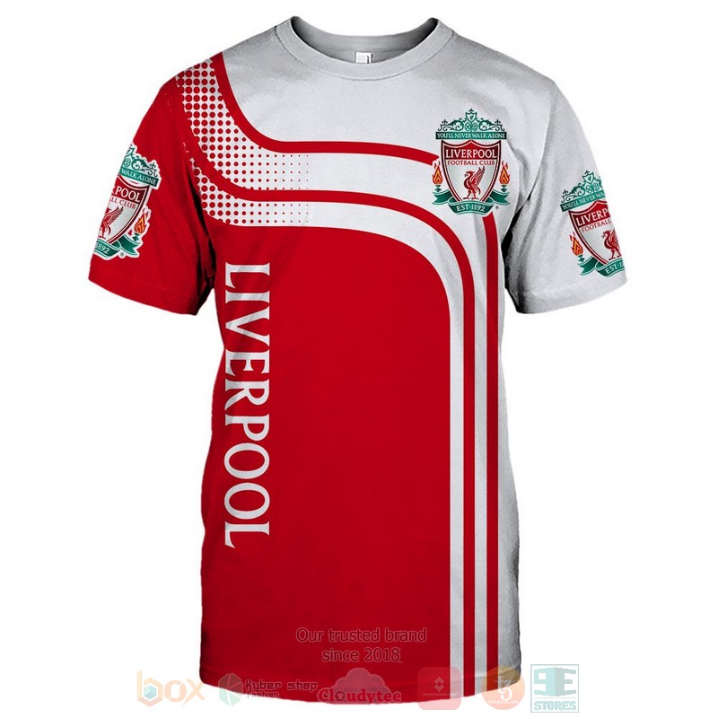 Liverpool FC white red 3D shirt hoodie 1 2 3 4 5 6 7 8 9 10 11 12 13 14 15 16 17 18 19 20 21