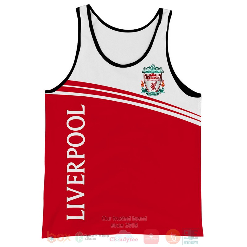 Liverpool Football Club red white 3D shirt hoodie 1 2 3 4 5 6 7 8 9 10