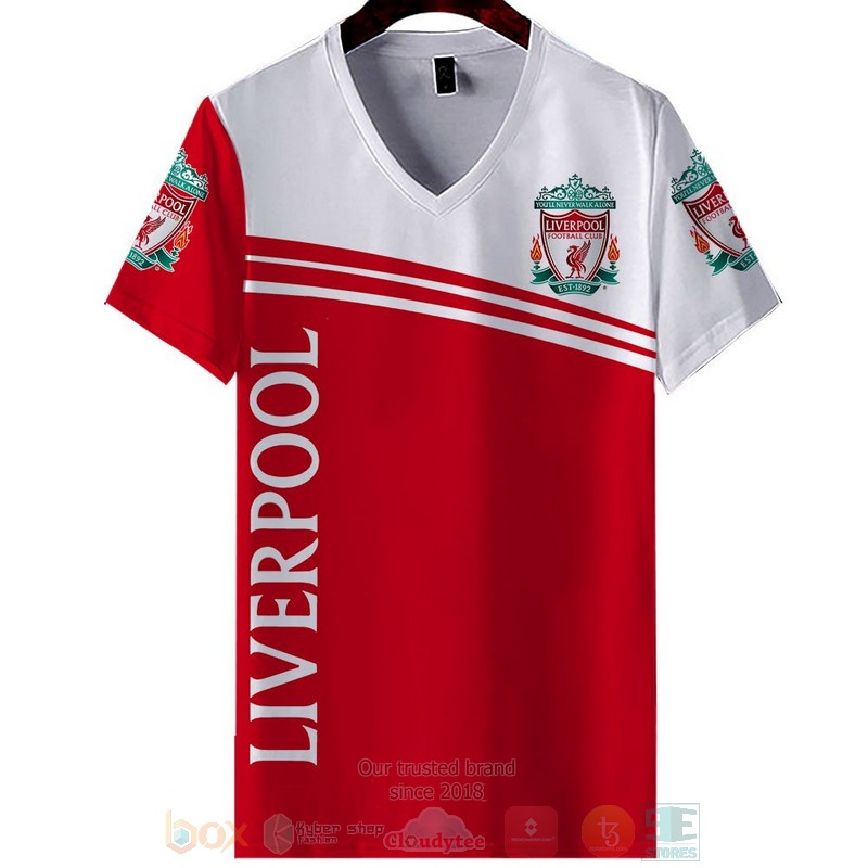 Liverpool Football Club red white 3D shirt hoodie 1 2 3 4 5 6 7 8 9 10 11 12 13 14 15 16 17 18 19