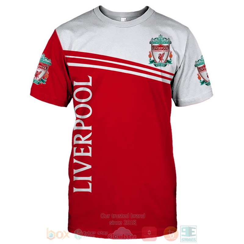 Liverpool Football Club red white 3D shirt hoodie 1 2 3 4 5 6 7 8 9 10 11 12 13 14 15 16 17 18 19 20 21