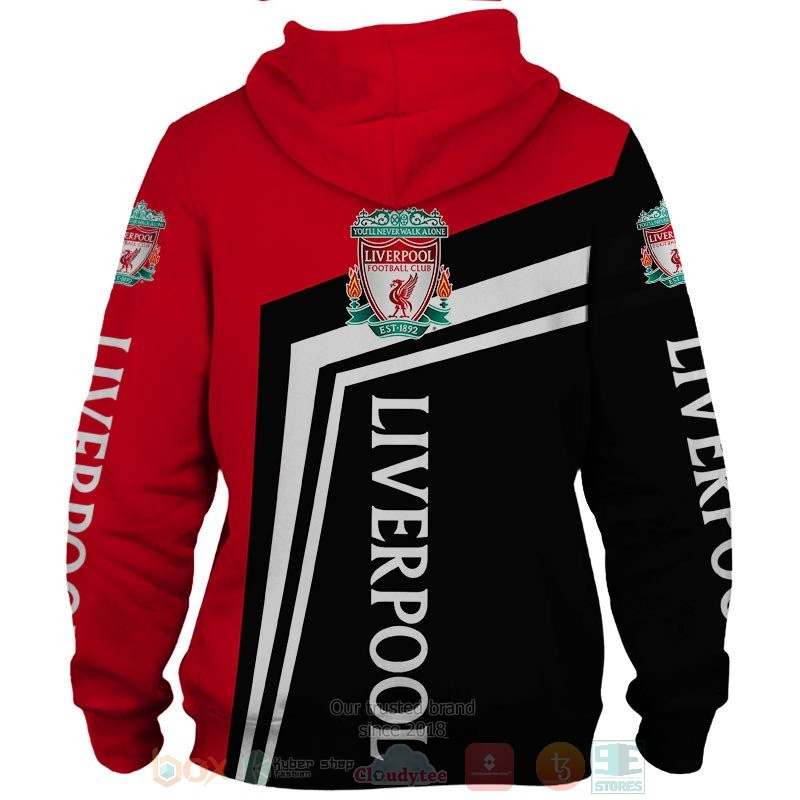 Liverpool red black 3D shirt hoodie 1 2 3 4 5 6 7 8 9 10 11 12 13
