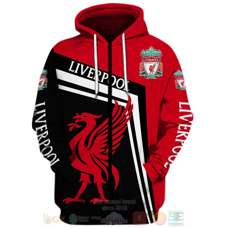 Liverpool red black 3D shirt hoodie 1 2 3 4 5 6 7 8 9 10 11 12 13 14