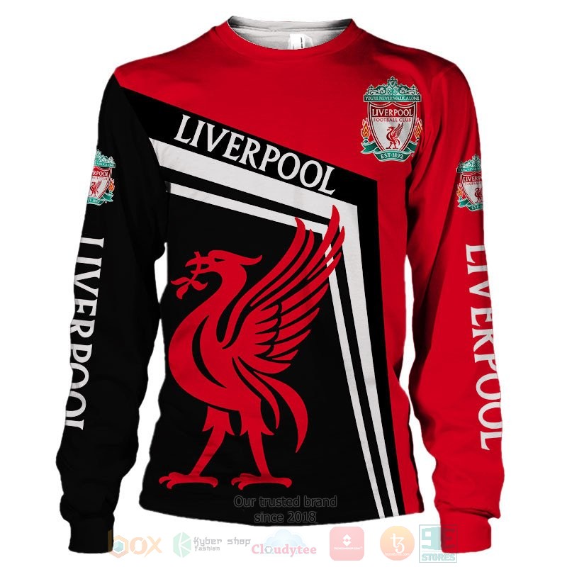 Liverpool red black 3D shirt hoodie 1 2 3 4 5 6 7 8 9 10 11 12 13 14 15