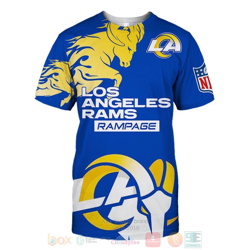 Los Angeles Rams Rampage 3D shirt hoodie 1 2 3 4 5 6 7 8 9 10 11 12 13 14 15 16 17 18 19 20 21