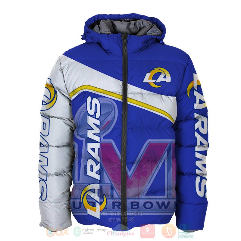 Los Angeles Rams white blue 3D shirt hoodie 1 2 3 4 5 6