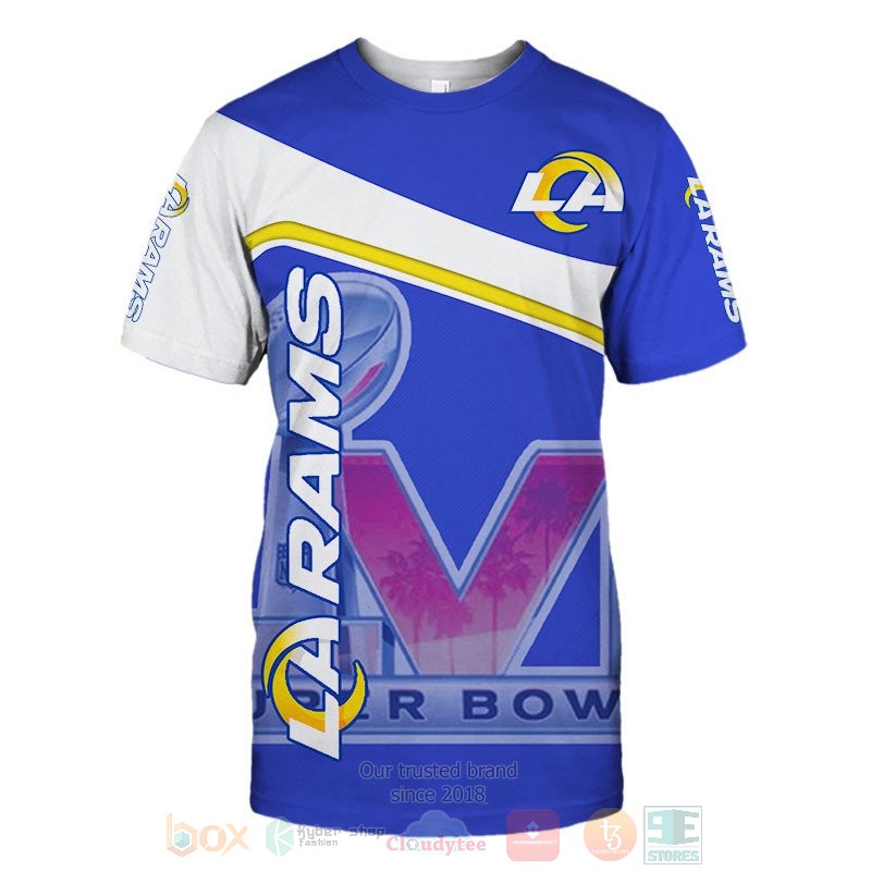 Los Angeles Rams white blue 3D shirt hoodie 1 2 3 4 5 6 7 8 9 10 11 12 13 14 15 16 17 18 19 20 21