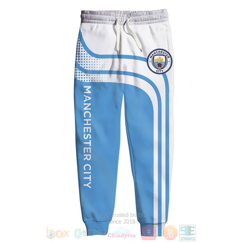 Manchester City blue white 3D shirt hoodie 1 2 3 4 5 6 7 8 9 10 11 12 13 14 15 16