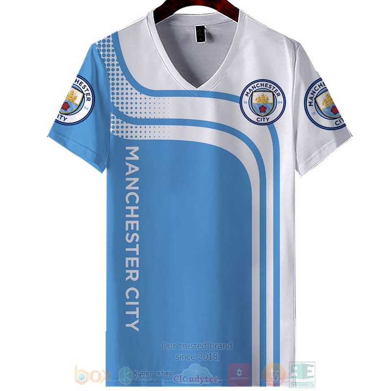 Manchester City blue white 3D shirt hoodie 1 2 3 4 5 6 7 8 9 10 11 12 13 14 15 16 17 18 19