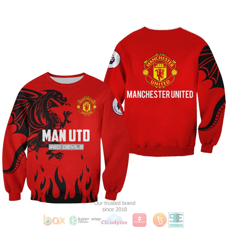 Manchester United Red Devils 3d shirt hoodie 1 2 3 4 5 6 7 8 9 10 11 12 13