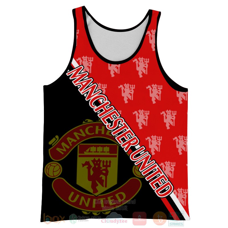 Manchester United logo black red 3D shirt hoodie 1 2 3 4 5 6 7 8 9 10