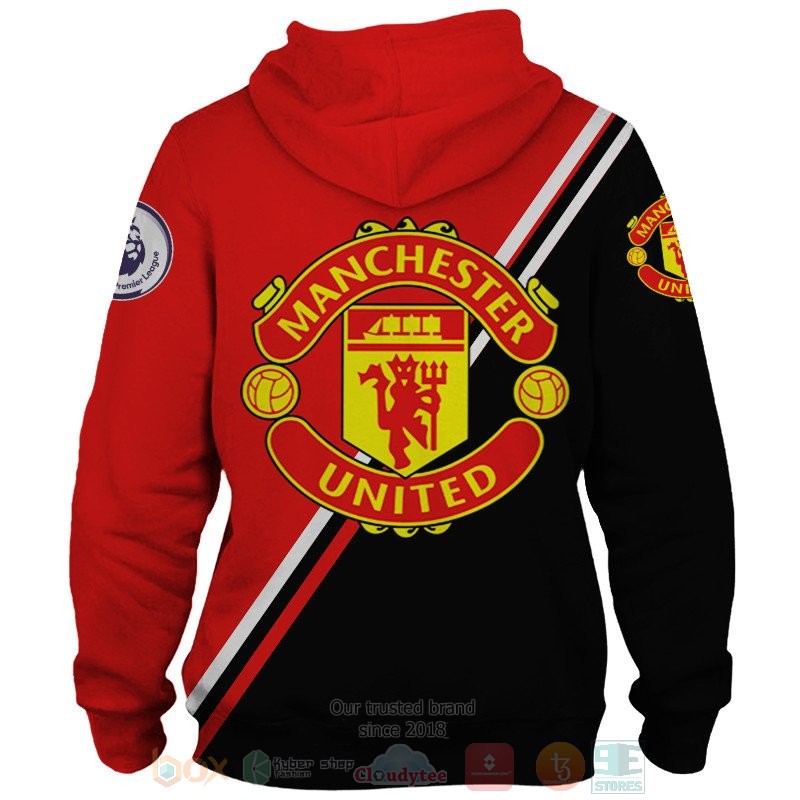 Manchester United logo black red 3D shirt hoodie 1 2 3 4 5 6 7 8 9 10 11 12 13