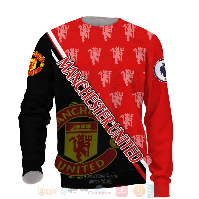 Manchester United logo black red 3D shirt hoodie 1 2 3 4 5 6 7 8 9 10 11 12 13 14 15